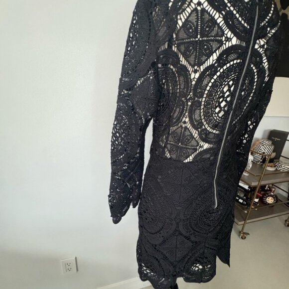 The Vintage Shop Lace Long Sleeve Mini Dress – Size Large (NWT) - Picture 14 of 16